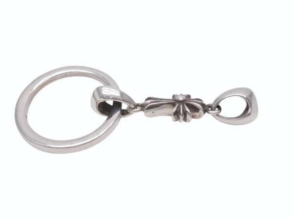極美品 CHROME HEARTS クロムハーツ EWLP NTFL ベイビーファットクロス アイウェアループ ペンダントトップ 重量約10.9g シルバー 中古 4b004814