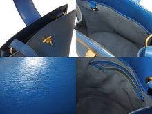 Load image into Gallery viewer, LOUIS VUITTON ルイヴィトン クリュニー ショルダーバッグ M52255 エピ レザー ブルー ゴールド金具 美品 中古 4b004818