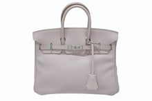 画像をギャラリービューアに読み込む, HERMES エルメス バーキン25 ハンドバッグ □L刻印 ヴォースイフト ローズドラジェ シルバー金具 美品 中古 4b004821