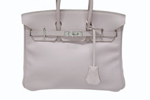 画像をギャラリービューアに読み込む, HERMES エルメス バーキン25 ハンドバッグ □L刻印 ヴォースイフト ローズドラジェ シルバー金具 美品 中古 4b004821