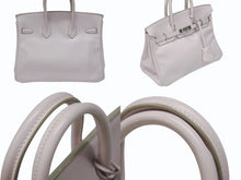 画像をギャラリービューアに読み込む, HERMES エルメス バーキン25 ハンドバッグ □L刻印 ヴォースイフト ローズドラジェ シルバー金具 美品 中古 4b004821