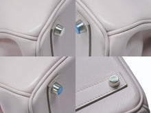 画像をギャラリービューアに読み込む, HERMES エルメス バーキン25 ハンドバッグ □L刻印 ヴォースイフト ローズドラジェ シルバー金具 美品 中古 4b004821