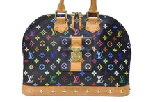 Load image into Gallery viewer, 極美品 LOUIS VUITTON ルイヴィトン 村上隆 アルマGM ハンドバッグ M40442 モノグラム マルチカラー ブラック 中古 4b003841