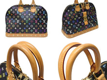Load image into Gallery viewer, 極美品 LOUIS VUITTON ルイヴィトン 村上隆 アルマGM ハンドバッグ M40442 モノグラム マルチカラー ブラック 中古 4b003841