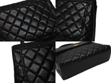 Load image into Gallery viewer, 極美品 CHANEL シャネル ケリー型 マトラッセ ハンドバッグ スモール 4番台 ラムレザー ブラック ゴールド金具 中古 4b004829