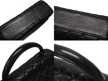 Load image into Gallery viewer, 極美品 CHANEL シャネル ケリー型 マトラッセ ハンドバッグ スモール 4番台 ラムレザー ブラック ゴールド金具 中古 4b004829