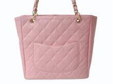Load image into Gallery viewer, 極美品 CHANEL シャネル PST マトラッセ チェーントート CCステッチ A50994 11番台 キャビアスキン ピンク ゴールド金具 中古 4b004830