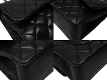 Load image into Gallery viewer, 極美品 CHANEL シャネル マトラッセ23 Wフラップ Wチェーンショルダーバッグ 16番台 ココマーク ラムスキン ブラック シルバー金具 中古 4b004831