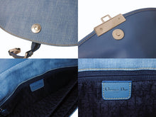Load image into Gallery viewer, 極美品 希少 Christian Dior クリスチャンディオール ワンショルダーバッグ アドミットイット デニム ブルー シルバー金具 中古 4b004832