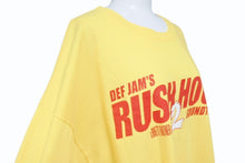 画像をギャラリービューアに読み込む, DEF JAM デフジャム 00's ラッシュアワー2 サントラ 映画 半袖Ｔシャツ コットン イエロー レッド サイズXL 美品 中古 4b004836