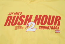 画像をギャラリービューアに読み込む, DEF JAM デフジャム 00's ラッシュアワー2 サントラ 映画 半袖Ｔシャツ コットン イエロー レッド サイズXL 美品 中古 4b004836