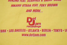 画像をギャラリービューアに読み込む, DEF JAM デフジャム 00's ラッシュアワー2 サントラ 映画 半袖Ｔシャツ コットン イエロー レッド サイズXL 美品 中古 4b004836
