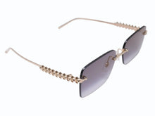 画像をギャラリービューアに読み込む, 極美品 CARTIER カルティエ クラッシュ ドゥ サングラス リムレス ESW00748 グラデーショングレー ゴールド金具 中古 4b004840