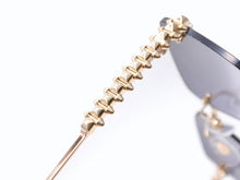 画像をギャラリービューアに読み込む, 極美品 CARTIER カルティエ クラッシュ ドゥ サングラス リムレス ESW00748 グラデーショングレー ゴールド金具 中古 4b004840