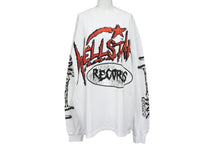 Load image into Gallery viewer, 新品未使用 HELLSTAR ヘルスター RECORDS レコーズ 長袖Tシャツ サイズXL マルチプリント ホワイト ブラック レッド 中古 4b004843