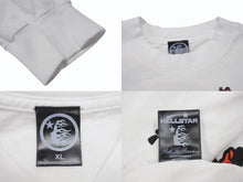 Load image into Gallery viewer, 新品未使用 HELLSTAR ヘルスター RECORDS レコーズ 長袖Tシャツ サイズXL マルチプリント ホワイト ブラック レッド 中古 4b004843