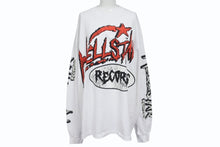 Load image into Gallery viewer, 新品未使用 HELLSTAR ヘルスター RECORDS レコーズ 長袖Tシャツ サイズXL マルチプリント ホワイト ブラック レッド 中古 4b004844