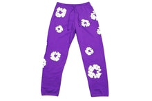 Load image into Gallery viewer, 新品未使用 DENIM TEARS デニムティアーズ THE COTTON WREATH コットンリース スウェットパンツ DTSPP004 サイズXL パープル 中古 4b004851