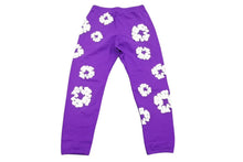 Load image into Gallery viewer, 新品未使用 DENIM TEARS デニムティアーズ THE COTTON WREATH コットンリース スウェットパンツ DTSPP004 サイズXL パープル 中古 4b004851