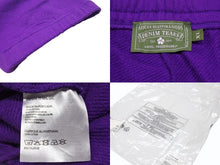 Load image into Gallery viewer, 新品未使用 DENIM TEARS デニムティアーズ THE COTTON WREATH コットンリース スウェットパンツ DTSPP004 サイズXL パープル 中古 4b004851