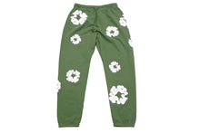 Load image into Gallery viewer, 新品同様 DENIM TEARS デニムティアーズ スウェットパンツ DTSPG2023 ポルトガル製 コットン カーキ ホワイト サイズL 中古 4b004853