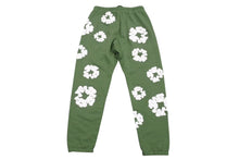 Load image into Gallery viewer, 新品同様 DENIM TEARS デニムティアーズ スウェットパンツ DTSPG2023 ポルトガル製 コットン カーキ ホワイト サイズL 中古 4b004853