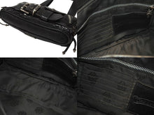 Load image into Gallery viewer, CHROME HEARTS クロムハーツ JJ DEAN MINI JJディーン ミニ ハンドバッグ レザーライダース シルバ−925 ブラック 美品 中古 4b004854