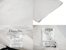 画像をギャラリービューアに読み込む, CHRISTIAN DIOR クリスチャンディオール Vネック半袖Ｔシャツ ガリアーノ期 4H16155950 ホワイト ブラック サイズ42 美品 中古 4b004856