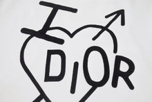 画像をギャラリービューアに読み込む, CHRISTIAN DIOR クリスチャンディオール Vネック半袖Ｔシャツ ガリアーノ期 4H16155950 ホワイト ブラック サイズ42 美品 中古 4b004856