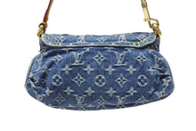 Load image into Gallery viewer, 極美品 LOUIS VUITTON ルイヴィトン ミニプリーティ ワンショルダーバッグ M95050 モノグラム デニム インディゴブルー 中古 4b004859