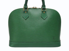 Load image into Gallery viewer, 極美品 LOUIS VUITTON ルイヴィトン アルマPM ハンドバッグ M52144 エピ レザー ゴールド金具 グリーン 中古 4b004861
