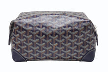 Load image into Gallery viewer, 新品同様 GOYARD ゴヤール BOWLIN25 ボウリング25トイレタリーバッグ ポーチ クラッチバッグ セカンドバッグ ネイビー 中古 4b004862