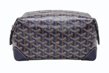 Load image into Gallery viewer, 新品同様 GOYARD ゴヤール BOWLIN25 ボウリング25トイレタリーバッグ ポーチ クラッチバッグ セカンドバッグ ネイビー 中古 4b004862