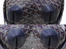 Load image into Gallery viewer, 新品同様 GOYARD ゴヤール BOWLIN25 ボウリング25トイレタリーバッグ ポーチ クラッチバッグ セカンドバッグ ネイビー 中古 4b004862