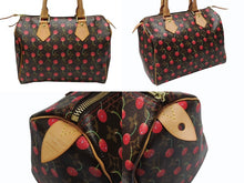 Load image into Gallery viewer, 極美品 LOUIS VUITTON ルイヴィトン スピーディ25 ハンドバッグ M95009 モノグラム チェリー ブラウン 村上隆 中古 4b004863