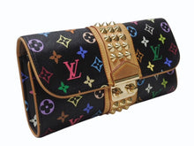 Load image into Gallery viewer, LOUIS VUITTON ルイヴィトン ポシェット コートニー クラッチバッグ M45640 モノグラム マルチカラー ブラック 村上隆 美品 中古 4b004868