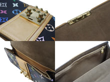 Load image into Gallery viewer, LOUIS VUITTON ルイヴィトン ポシェット コートニー クラッチバッグ M45640 モノグラム マルチカラー ブラック 村上隆 美品 中古 4b004868