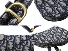 Load image into Gallery viewer, 極美品 Christian Dior クリスチャンディオール サドルミニバッグ ハンドバッグ M0456CTZQ オブリーク ネイビー 中古 4b004869