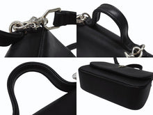 Load image into Gallery viewer, 極美品 CHROME HEARTS クロムハーツ TEENER 2WAYバッグ ダガー装飾 スクロールラベルロゴ クロスボール レザー ブラック 中古 4b004877