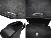 Load image into Gallery viewer, 極美品 CHROME HEARTS クロムハーツ TEENER 2WAYバッグ ダガー装飾 スクロールラベルロゴ クロスボール レザー ブラック 中古 4b004877