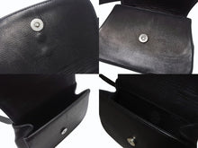 Load image into Gallery viewer, 極美品 CHROME HEARTS クロムハーツ TEENER 2WAYバッグ ダガー装飾 スクロールラベルロゴ クロスボール レザー ブラック 中古 4b004877