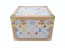 Load image into Gallery viewer, 新品未使用 LOUIS VUITTON ルイヴィトン LV × TM マル ピラミッド トランクケース M13126 モノグラム マルチカラー 村上隆 中古 4b004882