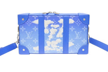 Load image into Gallery viewer, 極美品 LOUIS VUITTON ルイヴィトン ソフトトランク クラウズ ショルダーバッグ ヴァージル期 M45432 カウハイドレザー ブルー ホワイト 中古 4b004887