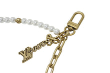 Load image into Gallery viewer, 新品未使用 LOUIS VUITTON ルイヴィトン バッグチャーム チェーンベルト パール M01689 ガラスパール メタル Pharrell Williams 中古 4b004894