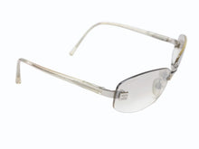 Load image into Gallery viewer, CHANEL シャネル リムレス サングラス サイズ57◻︎18 130 ココマーク メタル プラスチック グレー シルバー 美品 中古 4b004897