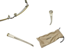 Load image into Gallery viewer, CHANEL シャネル リムレス サングラス サイズ57◻︎18 130 ココマーク メタル プラスチック グレー シルバー 美品 中古 4b004897