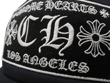 Load image into Gallery viewer, 極美品 CHROME HEARTS クロムハーツトラッカーキャップ ロサンゼルス限定 CHロゴ刺繍 クロスボール シルバー 925 ブラック 中古 4b004903