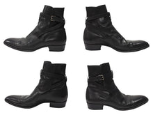 Load image into Gallery viewer, SAINT LAURENT PARIS サンローラン パリ ジョッパーブーツ ショートブーツ 靴 443200 レザー ブラック サイズ45 美品 中古 4b004907