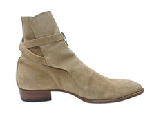 Load image into Gallery viewer, SAINT LAURENT サンローラン WYATT 30 JODHPUR BOOTS ワイアット 30 ジョッパーブーツ 靴 498372 スエード ベージュ サイズ45 美品 中古 4b004908