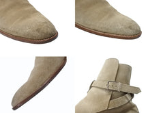 Load image into Gallery viewer, SAINT LAURENT サンローラン WYATT 30 JODHPUR BOOTS ワイアット 30 ジョッパーブーツ 靴 498372 スエード ベージュ サイズ45 美品 中古 4b004908